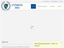 Tablet Screenshot of cynwydclub.com